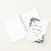 Livre d'hôtes mariage eucalyptus verdure (Intérieur)