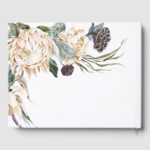 Livre d'hôtes Mariage Floral Blanc (Verso)