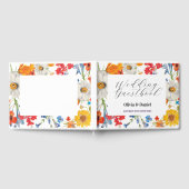 Livre d'hôtes mariage Floral Summer Flowers (Complet)