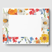 Livre d'hôtes mariage Floral Summer Flowers (Verso)