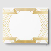 Livre d'hôtes mariage Gatsby Art Déco 1920's Gold (Verso)