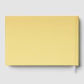 Livre d'hôtes mariage Golden Yellow Flowers (Verso)