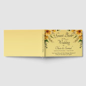 Livre d'hôtes mariage Golden Yellow Flowers (Complet)