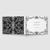 Livre d'hôtes Mariage gothique Black & White Swirl (Complet)
