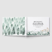 Livre d'hôtes Mariage Green and Gold Mountain Rang (Complet)