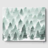 Livre d'hôtes Mariage Green and Gold Mountain Rang (Verso)