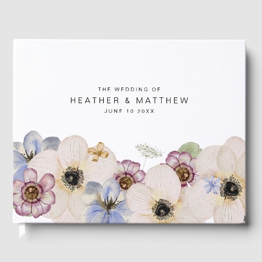 Livre d'hôtes Mariage moderne (Recto)