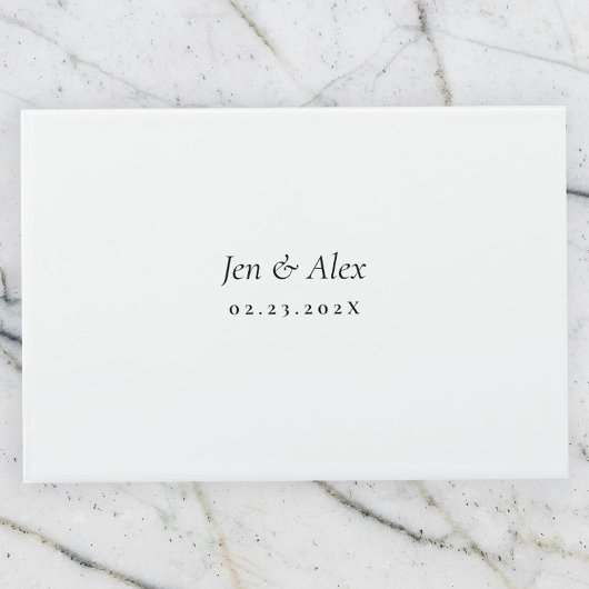 Livre d'hôtes Mariage moderne