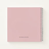 Livre d'hôtes Mariage moderne Dusty Rose Florals (Dos)