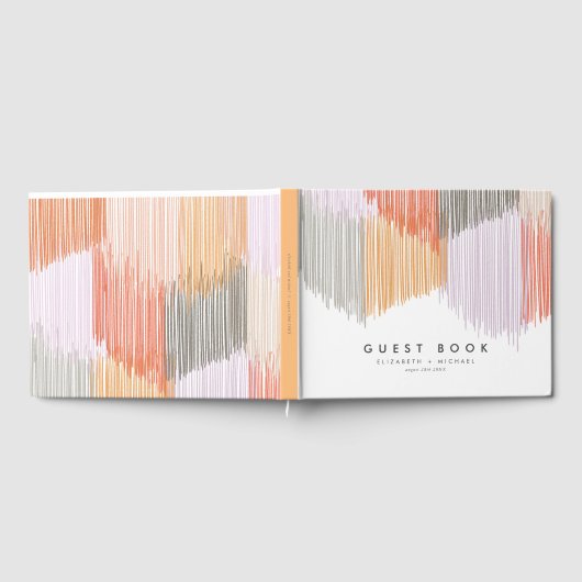 Livre d'hôtes Mariage moderne Fringe (Complet)