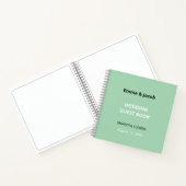 Livre d'hôtes Mariage moderne Mint Green (Intérieur)