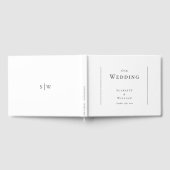 Livre d'hôtes Mariage moderne simple (Complet)