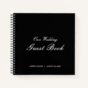 Livre d'hôtes Mariage noir et blanc