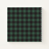 Livre d'hôtes Mariage Plaid de Buffalo Pine d'hive (Dos)