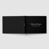 Livre d'hôtes Mariage simple noir (Complet)