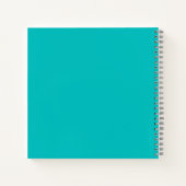 Livre d'hôtes Mariage Turquoise moderne (Dos)