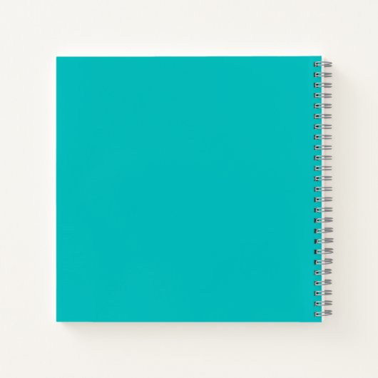 Livre d'hôtes Mariage Turquoise moderne (Dos)