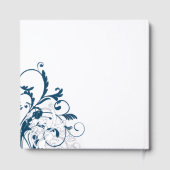 Livre d'hôtes Marine Blue Silver Floury (Verso)