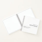 Livre d'hôtes minimaliste moderne simple Mariage (Intérieur)