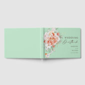 Livre d'hôtes Mint Green & Peach Floral Mariage (Complet)