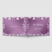 Livre d'hôtes moderne Lilac Floral (Complet)