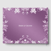 Livre d'hôtes moderne Lilac Floral (Verso)