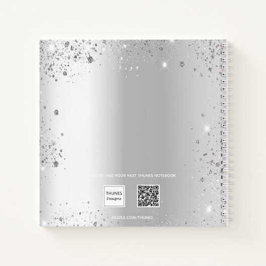 Livre d'hôtes Quinceanera argent nom de parties sc (Dos)