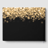 Livre d'hôtes Quinceanera Gold Lights (Verso)