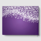 Livre d'hôtes Quinceanera Party Sparkling Wave Pur (Verso)