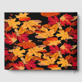 Livre d'hôtes Red Orange Yellow Automne Fête Anniv (Verso)