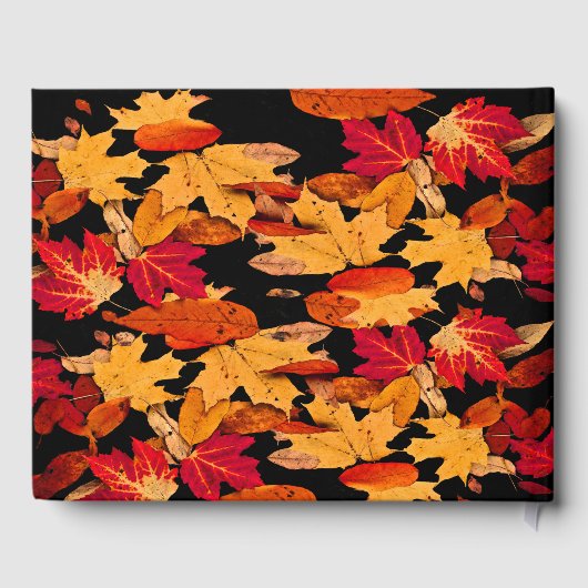 Livre d'hôtes Red Orange Yellow Automne Fête Anniv (Verso)