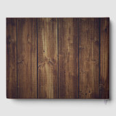 Livre d'hôtes Rustic Wood et Lace Mariage (Verso)