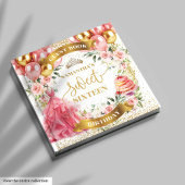 Livre d'hôtes Sweet 16 Blush Gold Watercolor