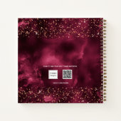 Livre d'hôtes Sweet 16 rose  parties scintillant o (Dos)