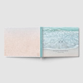 Livre d'hôtes Turquoise Blue Ocean Mariage (Complet)