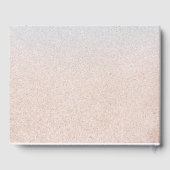 Livre d'hôtes Turquoise Blue Ocean Mariage (Verso)