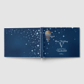 Livre d'hôtes vintage Hot Air Balloon Night Mariag (Complet)