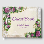 Livre D'Invitation De L'Hydrangée Violette Et Du M (Recto)