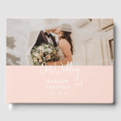 LIVRE D'INVITATION DU MARIAGE BLUSH PINK (Recto)