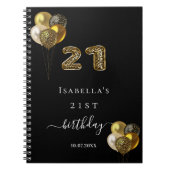 Livre d'invité 21e anniversaire de l'animal léopar (Devant)