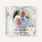 Livre d'invité 25e anniversaire du Mariage photo e (Devant)