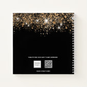 Livre d'invité 50e anniversaire noir or parties sc (Dos)