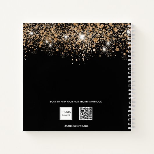 Livre d'invité 50e anniversaire noir or parties sc (Dos)