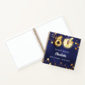Livre d'invité 60e anniversaire marine bleu or éto (Intérieur)
