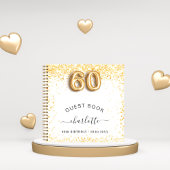 Livre d'invité 60e anniversaire parties scintillan