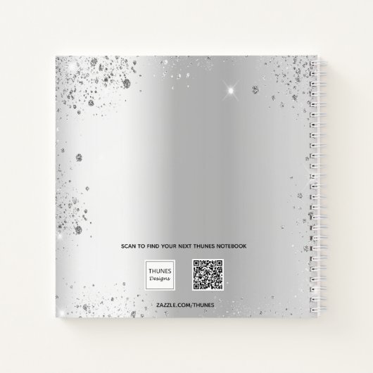 Livre d'invité 70e anniversaire argent nom de part (Dos)