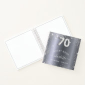 Livre d'invité 70e anniversaire argent nom de part (Intérieur)