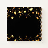 Livre d'invité 70e anniversaire noir étoiles d'or (Dos)