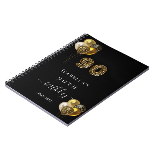 Livre d'invité 90e anniversaire de l'animal léopar (Côté gauche)