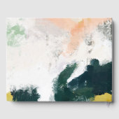 Livre d'invité Abstrait coloré Mariage (Verso)